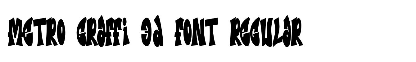 Metro Graffi 3d font Regular